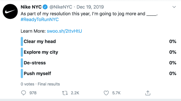 Nike NYC polling